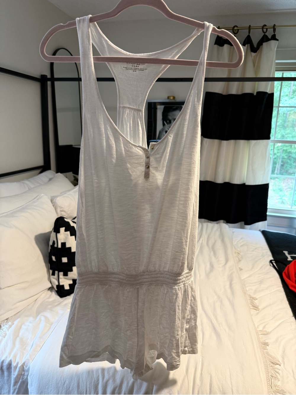 Lightweight Cream Sleeveless Romper